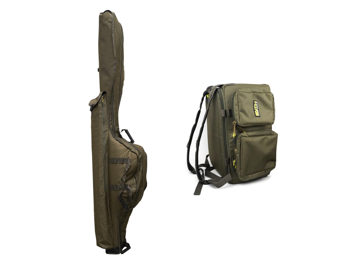 Conjunto Sacos De Pesca Holdall E Mochila Verde
