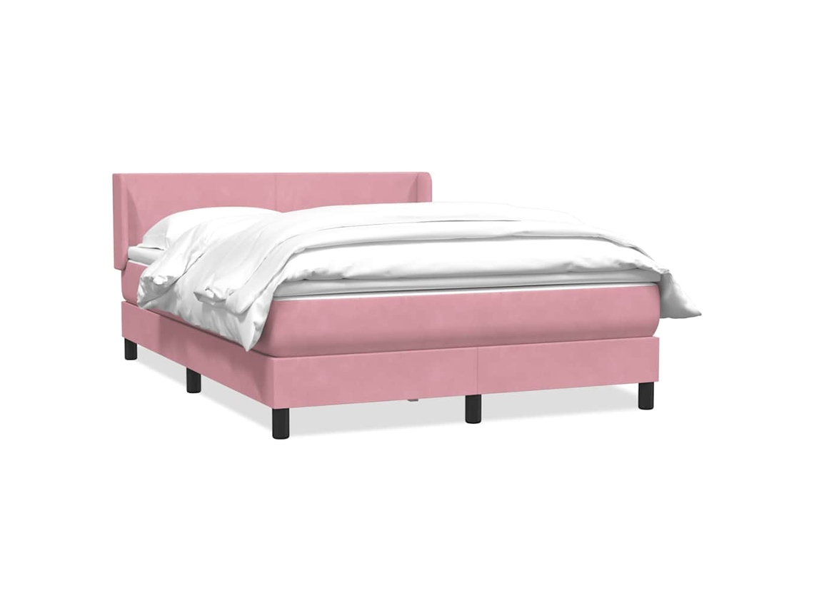Box Spring Bed, Box Spring Beds Vidaxl Cor-de-rosa Veludo (140 X 210 Cm)