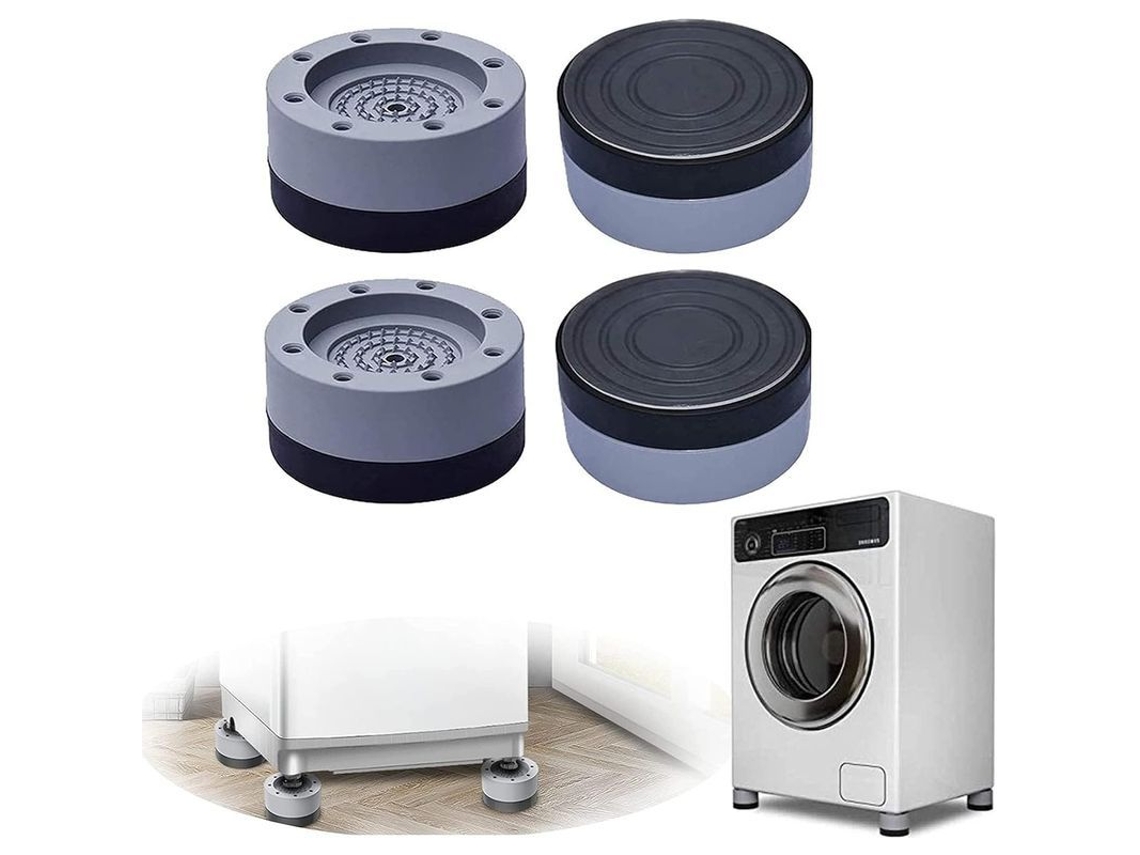 Almofadas antivibração para máquinas de lavar roupa, protetores de piso antiderrapantes, peças para eletrodomésticos e móveis.