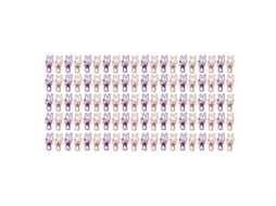100 Clips De Carpeta Conejo Hueco De Metal Fuerte Para Documentos, Papel Y Ropa