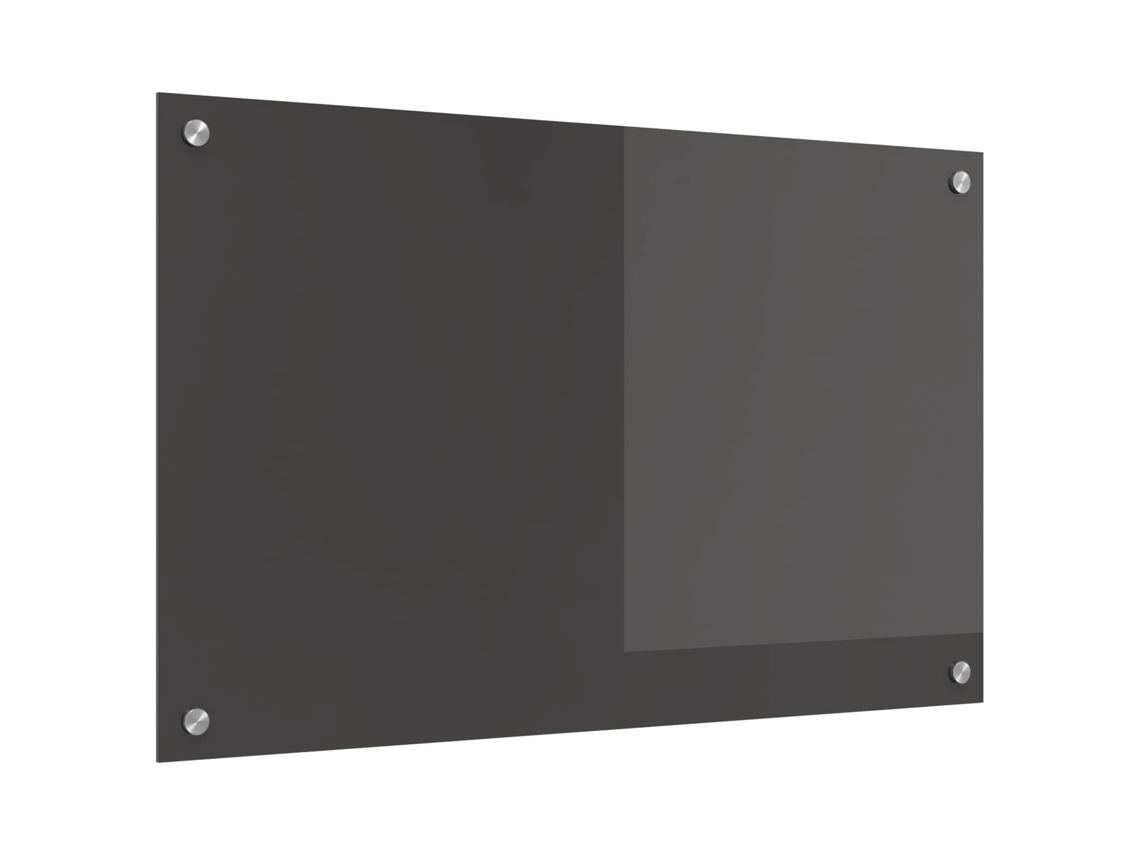 Vidaxl Painel De Cozinha Cinza Escuro 80 X 50 Cm Vidro Temperado