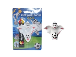 Chaveiro Bjww com mascote da Copa do Mundo de Futebol do Catar 2022, perfeito para festas temáticas de futebol.