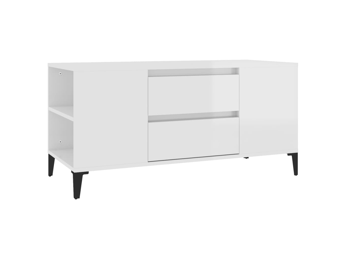 Tv Cabinet, Tv Cabinets Vidaxl Branco Madeira Processada (n/a)