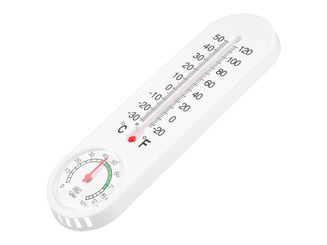 Termômetro Inoomp de Alta Precisão para Temperatura e Umidade Ambiente, com Caixa de Plástico, e em Estufas, para CHABERLU