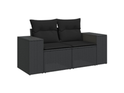 Garden Sofa, Garden Sofas Vidaxl Preto Rattan / Vime (n/a)