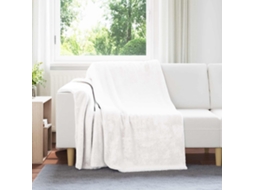 Vidaxl Cobertor Branco 150 X 200 Cm Lã