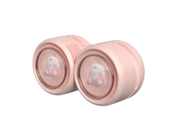 Ventilador De Cuello Portátil Silencioso Usb Con 3 Velocidades Ajustables Y Sin Hojas Para Verano Al Aire Libre Rosa
