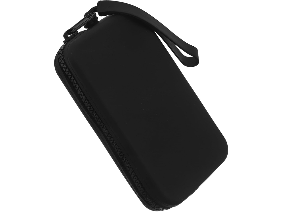 Nécessaire de maquiagem de silicone à prova d'água, tamanho quadrado compacto para viagens.