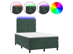 Box Spring Bed, Box Spring Beds Vidaxl Verde Veludo (120 X 190 Cm)