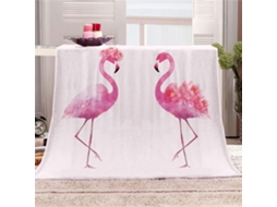 Manta de Flanela Xadrez com Estampa Animal Fansu Quente e Macia Microfibra para o Inverno Ideal Cama Ou Sofá a