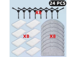 Aplicável a: peças de reposição, filtro, escova lateral, pano de esfregão, saco de pó, acessórios Xin (TP Link Tapo RV30 Max Plus / RV20 Max Plus)