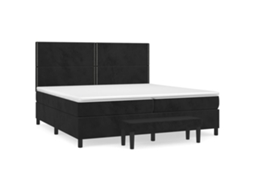 Box Spring Bed, Box Spring Beds Vidaxl Preto Veludo (200 X 200 Cm)