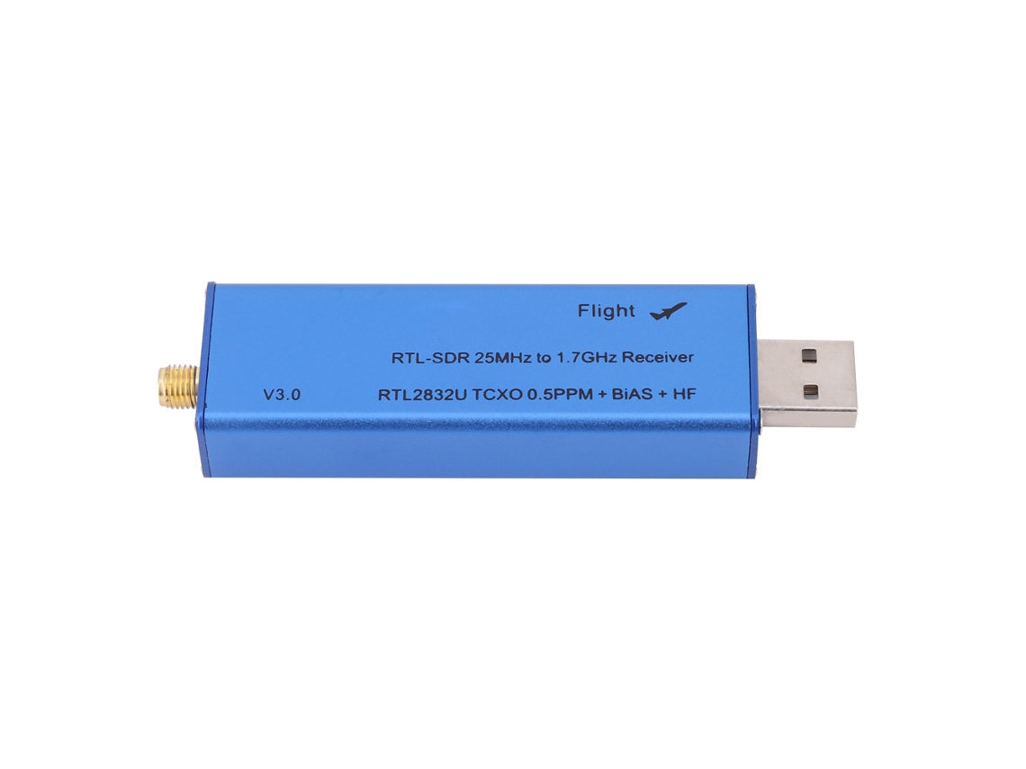 Hkj receptor Rtl sdr Rtl2832u de Aleación de Aluminio Resistente 25mhz a 1760mhz Tcxo