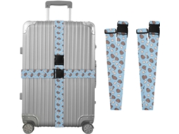 Conjunto De 2 Cintas Bagagem Com Estampa Luva Beisebol Para Malas, Cintas De Viagem, Acessórios Para Cintos, Conector De