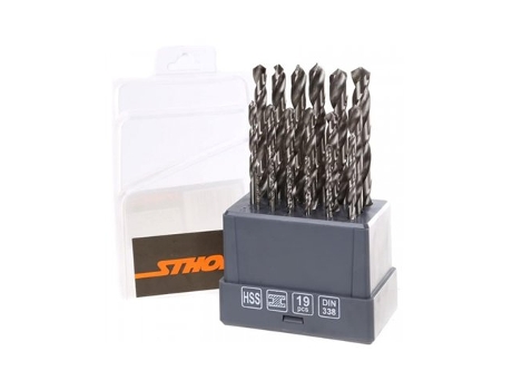Conjunto De 19 Brocas De Metal Hss 1 10mm 21999 Sthor