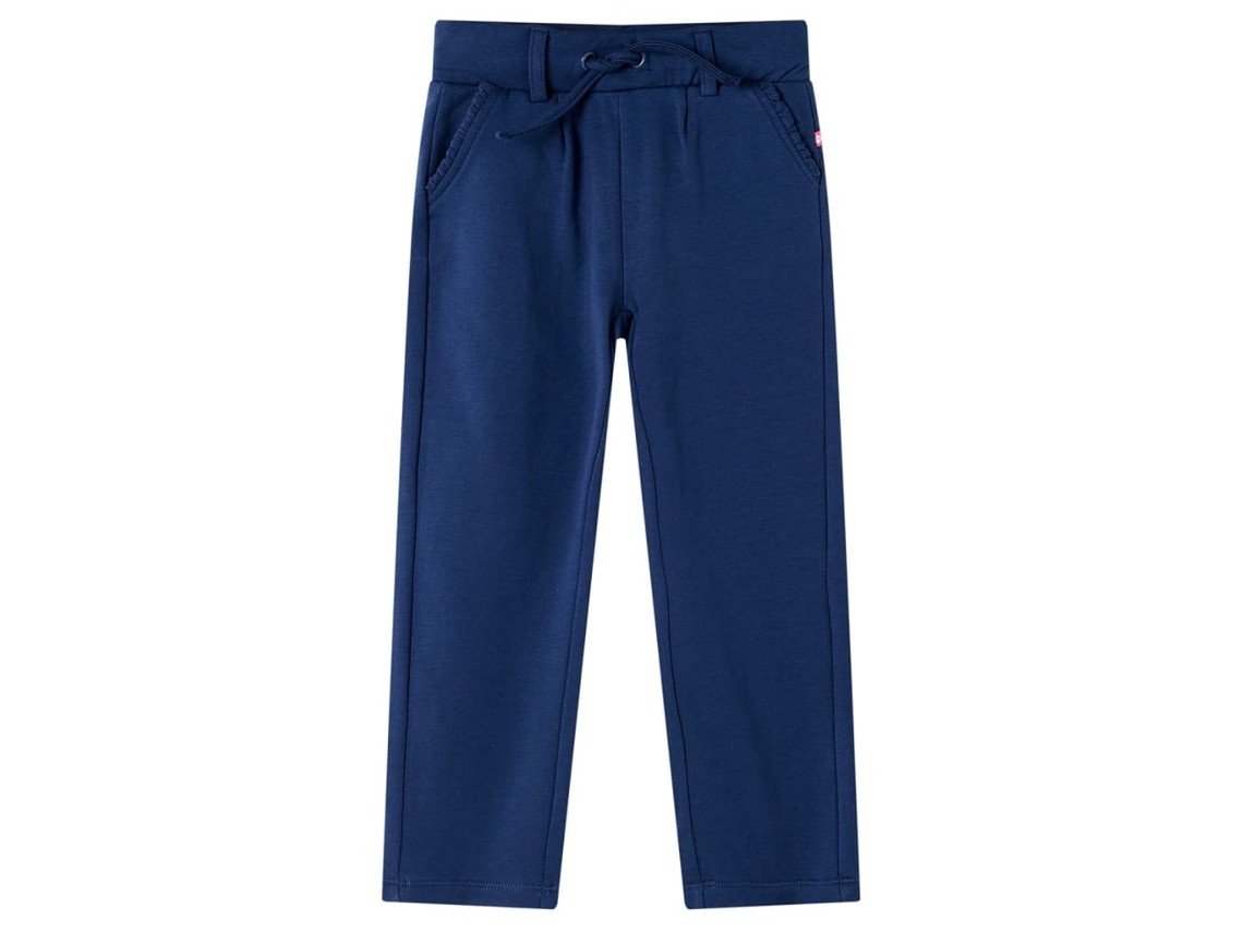 Calças De Criança Com Cordão Azul-marinho 140
