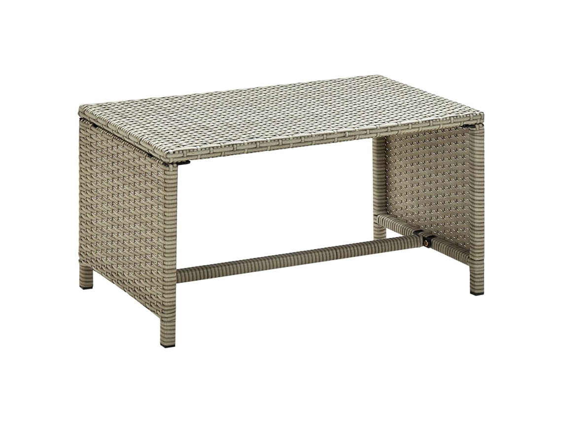Vidaxl Mesa De Centro 70x40x38 Cm Vime Pe Bege