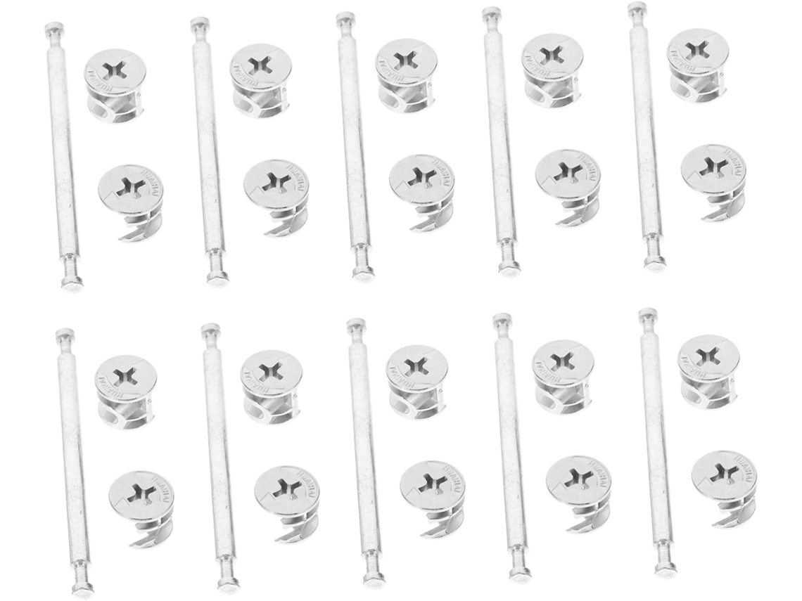 Kit Com 20 Parafusos Para Fixação De Móveis Metal