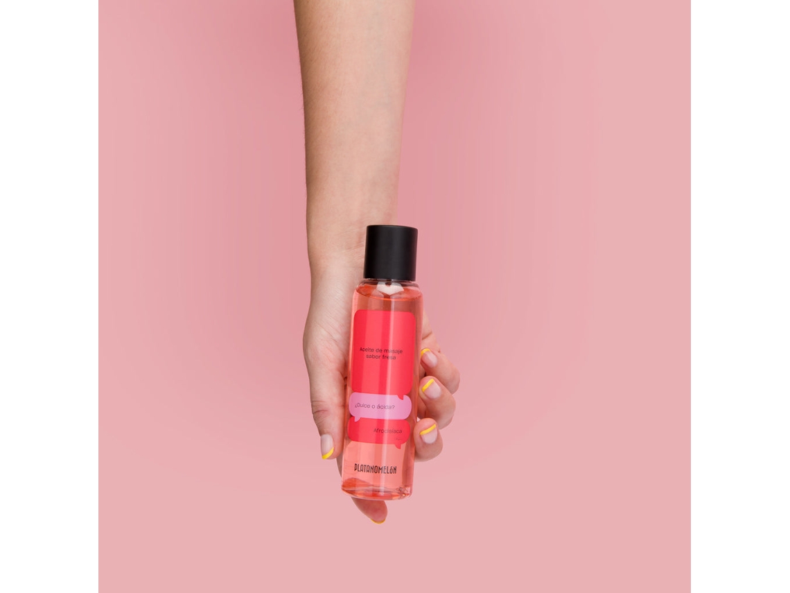 Óleo de Massagem PLATANOMELÓN Kissable (Sabor: Morango - 100 ml)