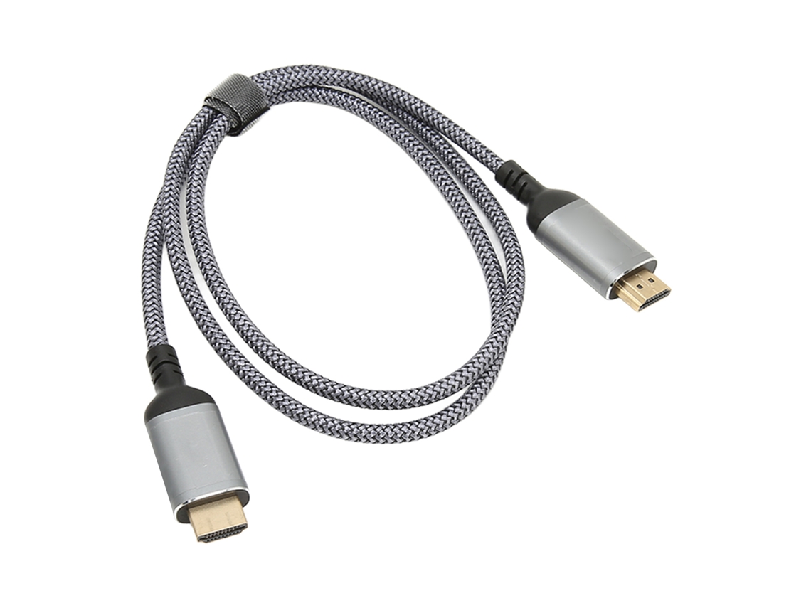 CABO de interface multimídia 2.1, 4K, com malha de proteção, 1m | S/MARCA
