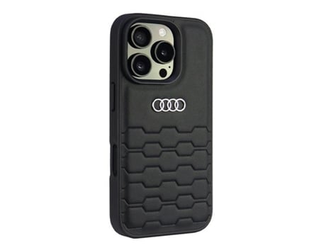 Capa para iPhone 16 Pro AUDI Rígida Preto