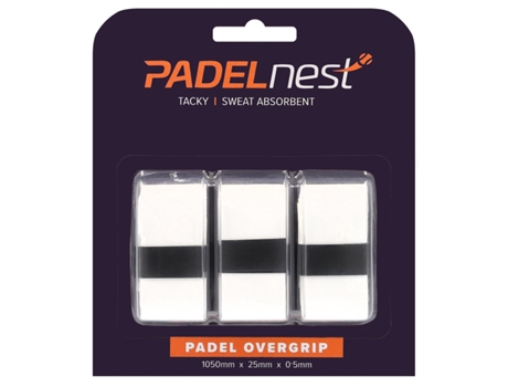 PADELNEST 3X Overgrips Tacky Branco