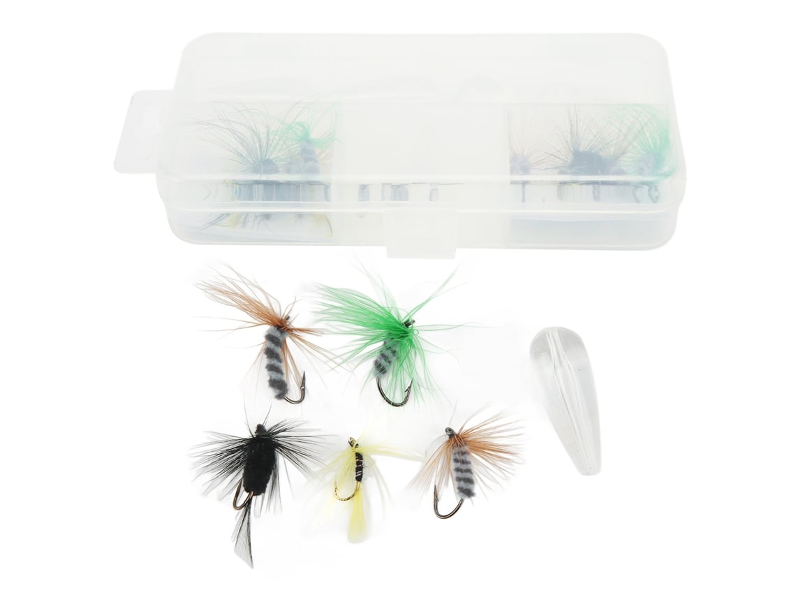 Kit de Moscas Pesca com Mosca com Caixa de Armazenamento