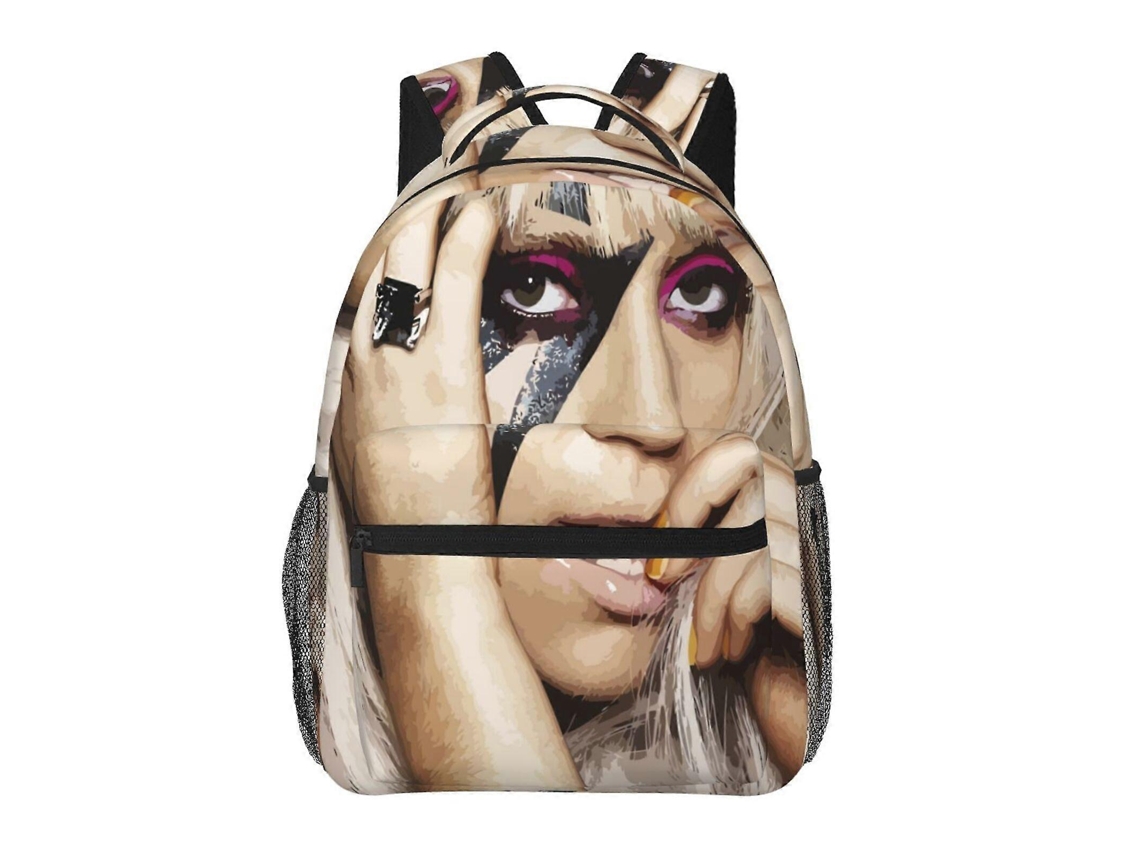 Mochila Lady Gaga R88 Para Escola E Trabalho, Leve E Impermeável, Mochila Estilosa Para Estudantes E Adultos T88