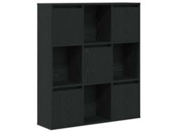 Estante Carvalho Preto Derivados Madeira 89x24x101,5 cm