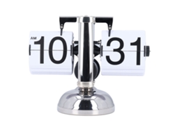 Primerox relógio de Mesa Mecânico Vintage com Folhas Automáticas Aço Inoxidável Bateria Powered
