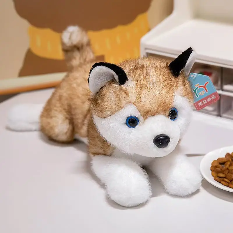 Lindo Cachorrinho de Pelúcia Husky para Decoração de Casa MDUG (estilo B, 40 Cm)