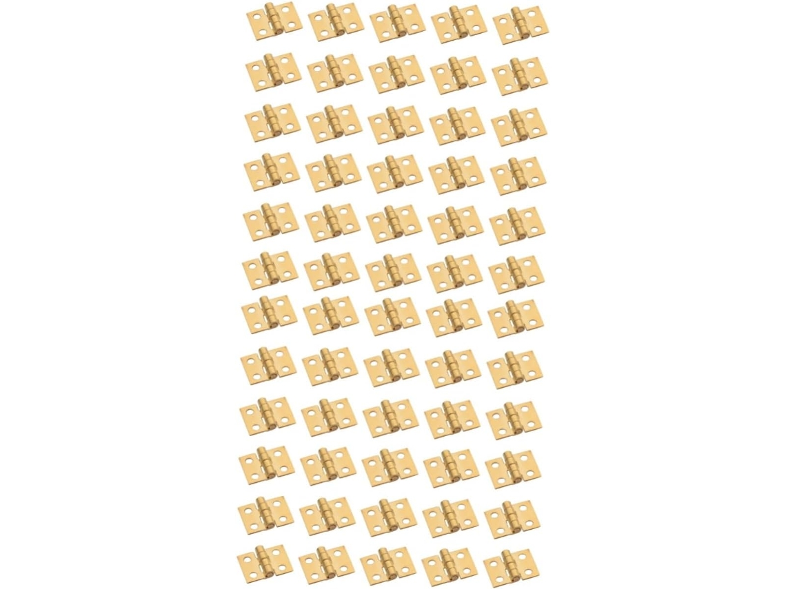 Conjunto De 60 Mini Dobradiças Cobre Estilo Retrô Para Caixas Joias
