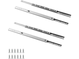 Corrediças De Gaveta Extensão Total 182mm 8 Polegadas A 500mm 20, 2 Pares, 4 Peças, Trilhos De Rolamento Esferas Duas