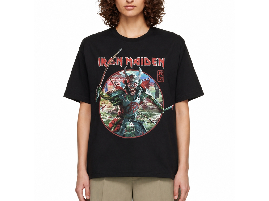 Iron Maiden Senjutsu Eddie Warrior Circle T-shirt Unisex Adults Size:m