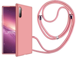 Capa Samsung Note 10 Slim Armor 360º com Fita Rosa