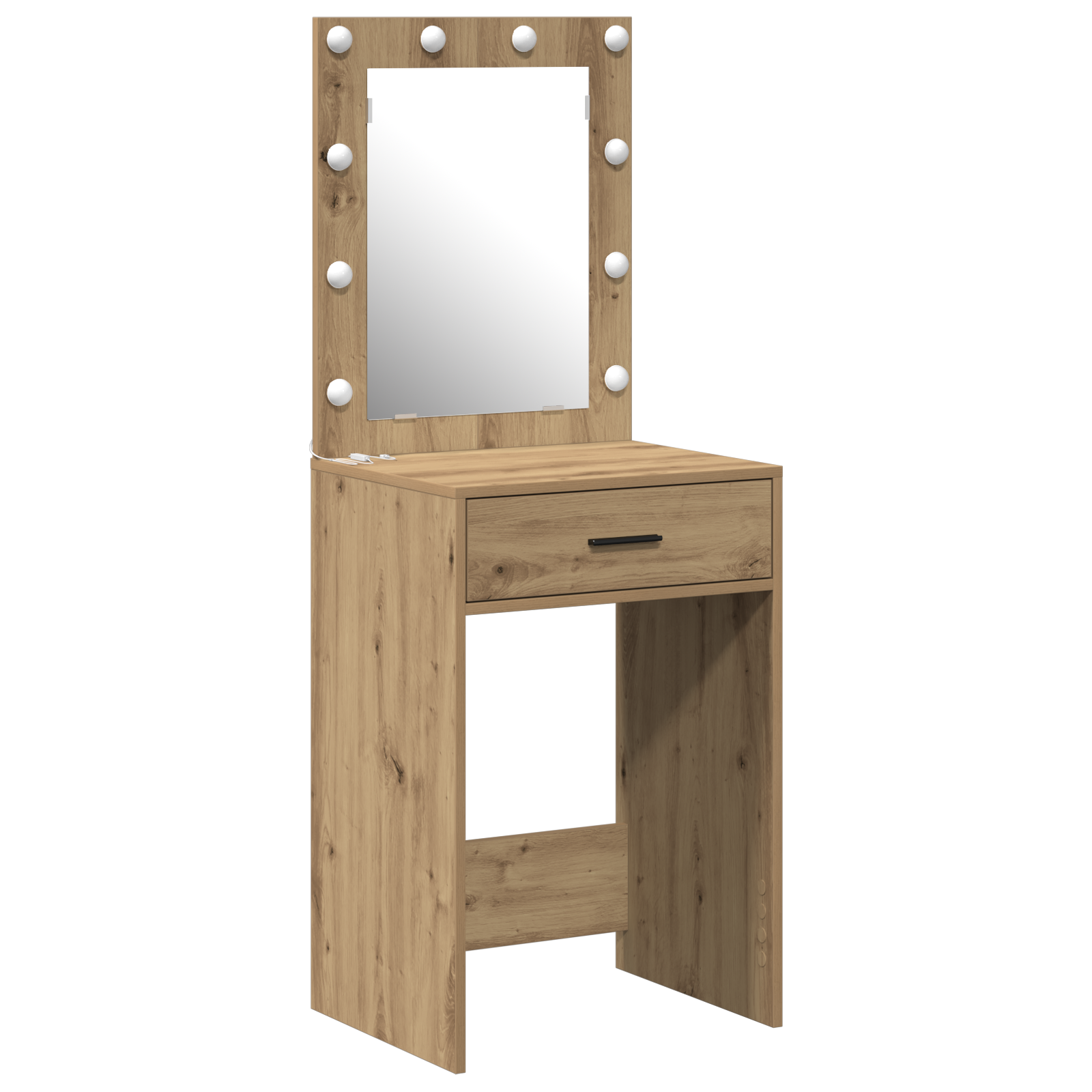 Conjunto 1 Mesa De Vestir Vidaxl Castanho Derivados De Madeira (50 X 41 X 135 Cm)