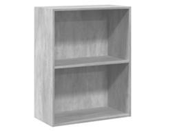 Bookcase, Bookcases Vidaxl Cinzeto Madeira Processada (n/a)
