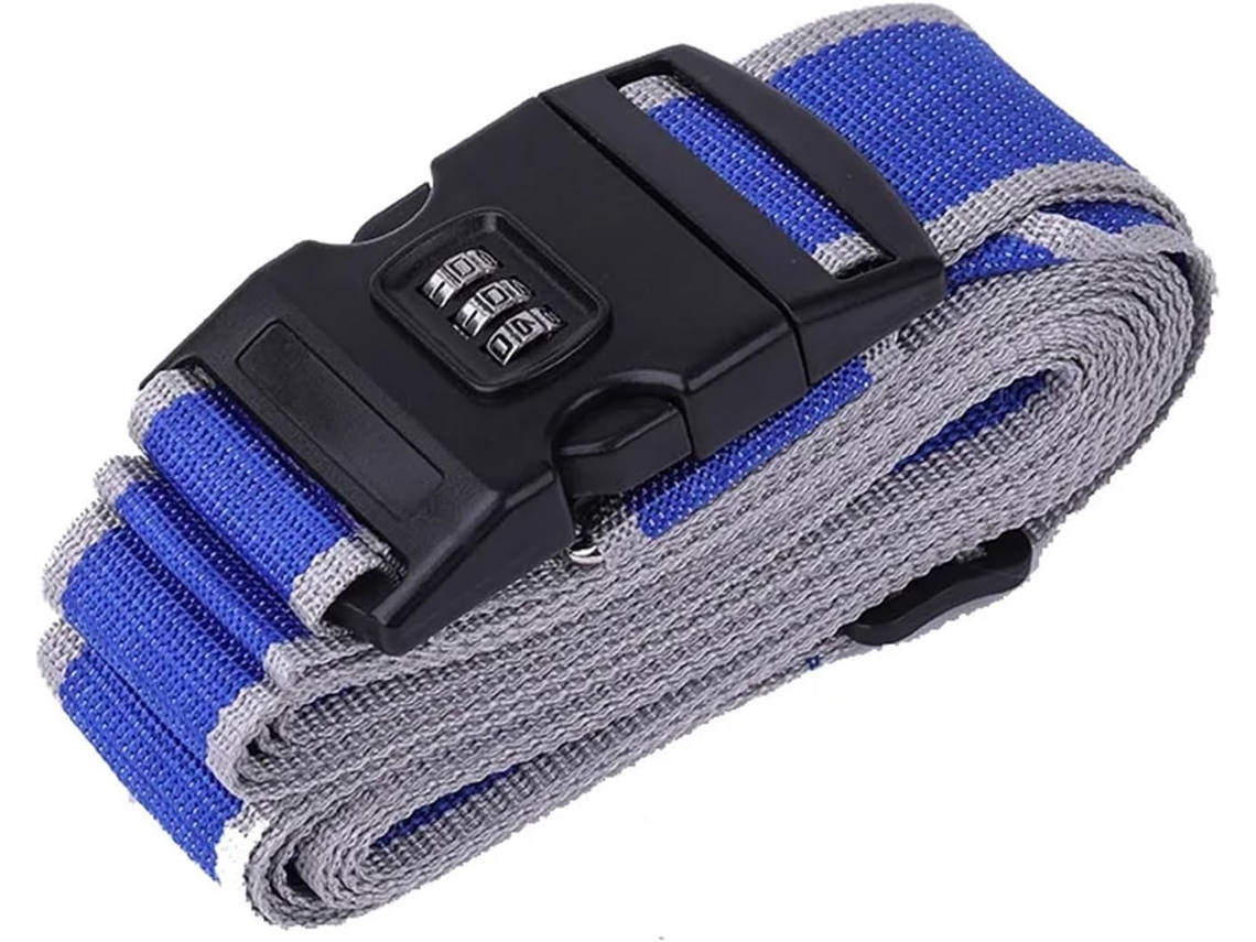 Conjunto De 4 Cintas Ajustáveis Para Bagagem 420cm, Acessórios Essenciais De Viagem, Cintas De Fixação Para Malas 18a 34 Polegadas