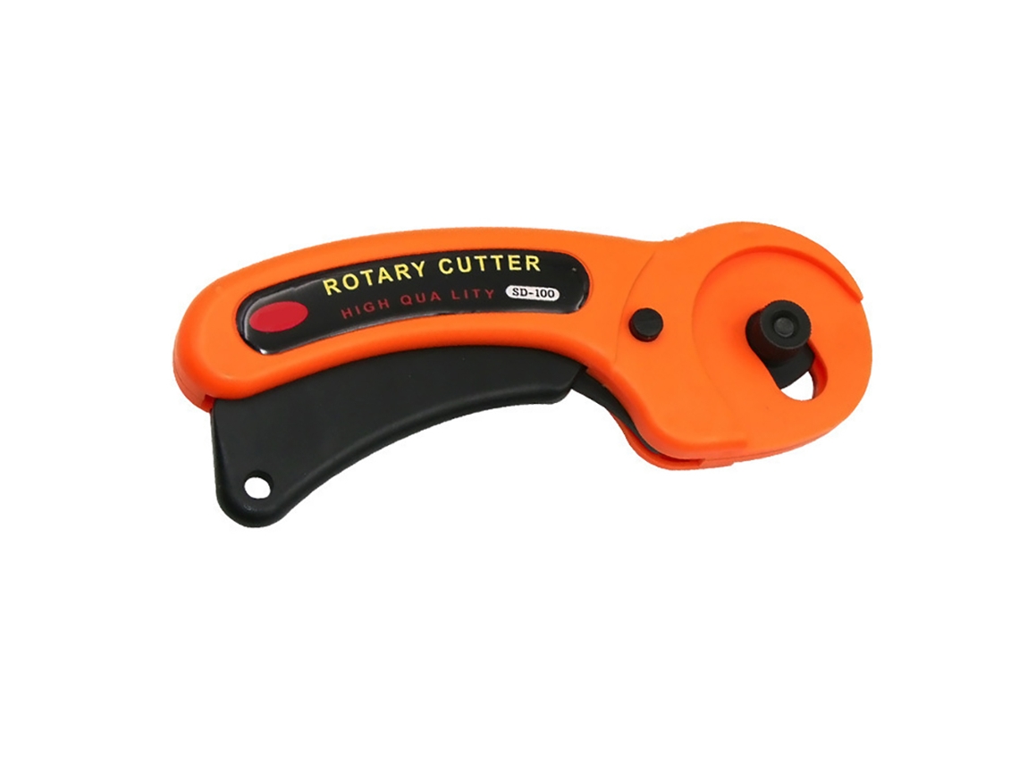 Cutter Rotativo de 45mm com Lâmina Circular para Couro, Tecido, Papel e Plástico Ferramenta de Corte com 1 Lâmina