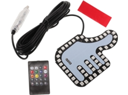 Luz Automotiva Magiclulu Com Controle Por Gestos, Pvc Preto, Interativa E Multifuncional, Segurança Ao Dirigir