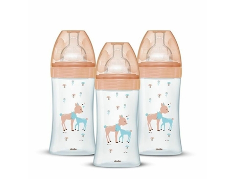 Conjunto de biberões DODIE 3 uds
