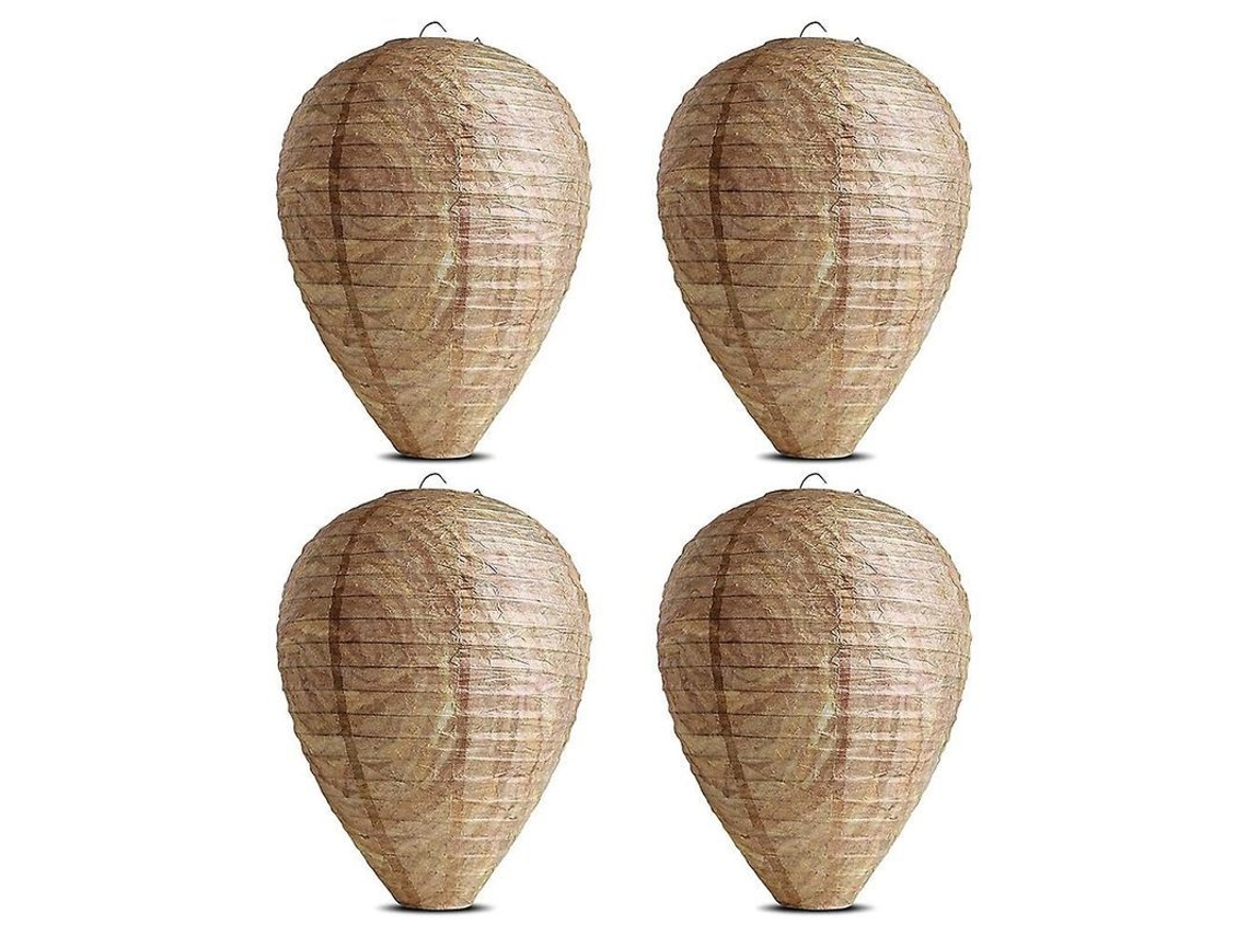 Nova Line 4pcs Ataque de Vespa Falsa Eficaz Deterrente Não Tóxico para Casa Jardim 2025