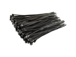 2026 100 Cabos de Fixação, Preto, 150mm X 3.6mm, Qualidade Premium de Plástico