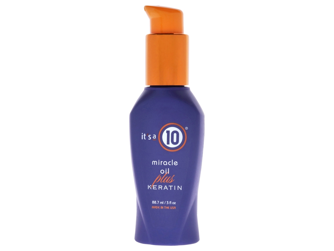 Miracle Oil Plus Keratin da ITS A 10 para unissex - óleo de 3 onças