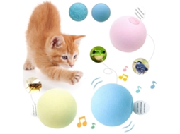 3pcs Brinquedo de Bola Interativa para Gatos com Erva | S/MARCA