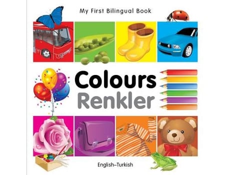 Livro my first bilingual book - colours - english-turkish de milet publishing (inglês)