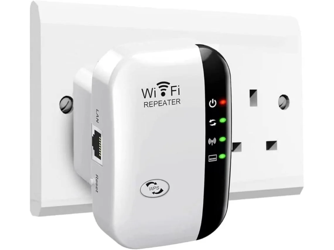 Extensor de WiFi, Amplificador de WiFi e Repetidor de WiFi mais recentes de 2024, Cobertura de até 3000 m², Conecta 45 dispositivos, Amplificador Slowmoose