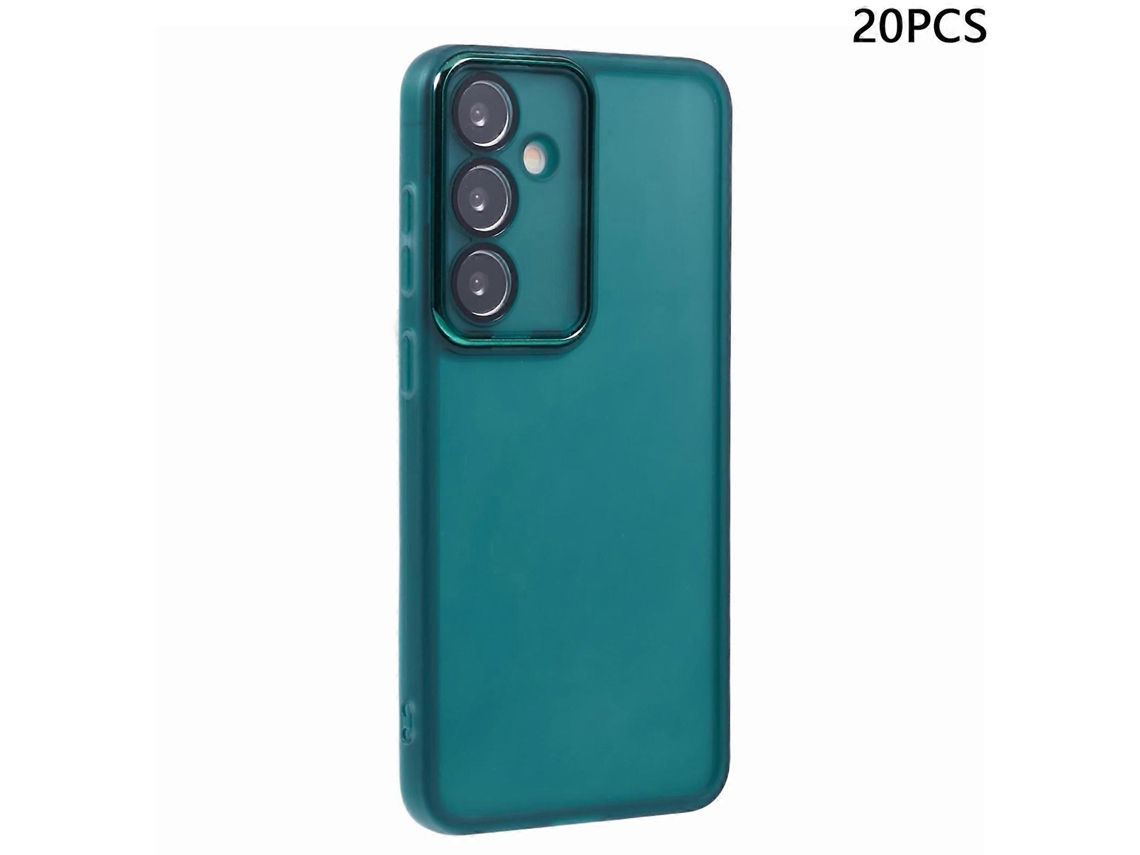 Tkdaddy Compra Em Massa De 20 Peças Para Samsung Galaxy A35 5g Capa Galvanizada Moldura De Câmera Capa De Telefone Tpu Recortes Precisos Transparente