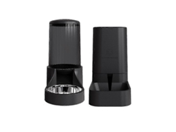 Dispensador Automático de Ração e Água para Animais de Estimação, Preto2 AQUAFORGE