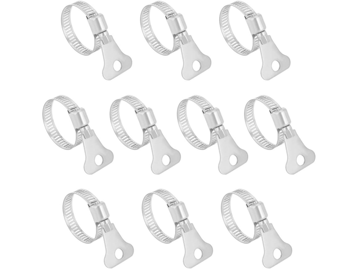 Abraçadeira Borboleta para Mangueira em Aço Inoxidável 304, Faixa de Aperto 16 Mm a 25 10 Unidades CHABERLU